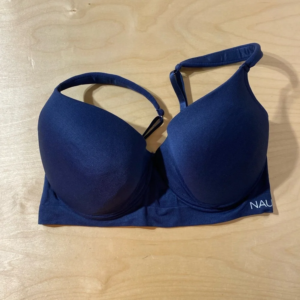 Nautica Women's Deep Blue Underwire Bra 42 D (OO)